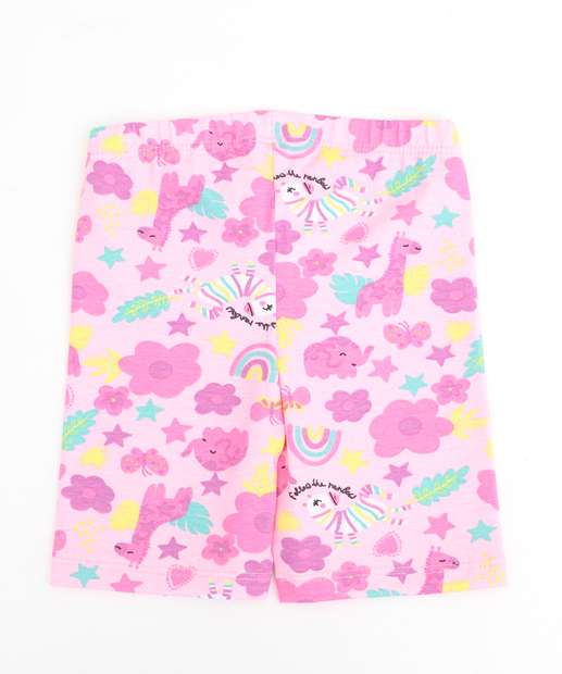 Bermuda Infantil Ciclista Estampada Marisa Tam 1 a 3