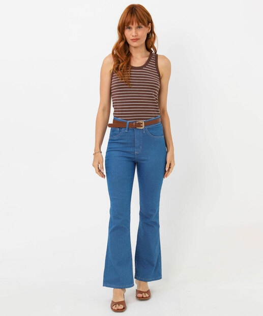 Image_Calça Jeans Flare Feminina Petit Azul