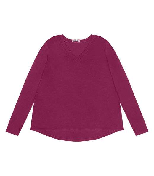 Blusa Manga Longa Visco Tricot Secret Glam Vermelho