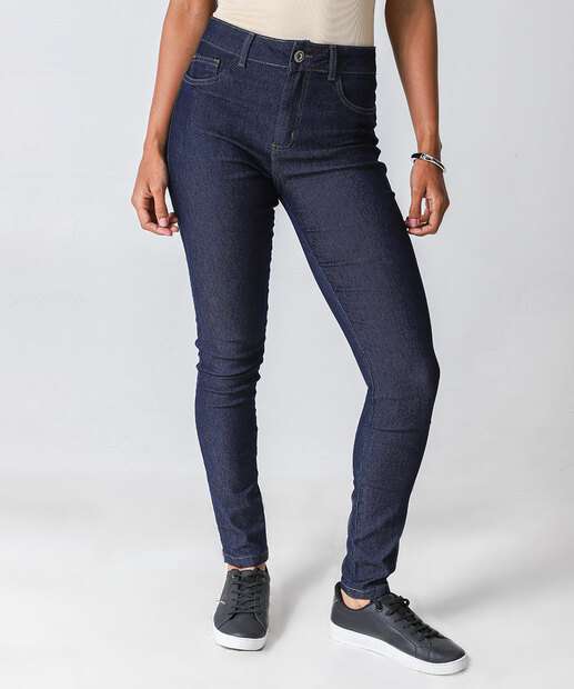 Calça Jeans Skinny Feminina Amaciada Biotipo Azul