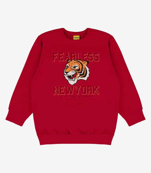 Image_Blusão Infantil Em Moletom Rovi Kids Vermelho