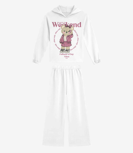 Image_Conjunto Blusão Com Calça Feminino Rovi Kids Branco
