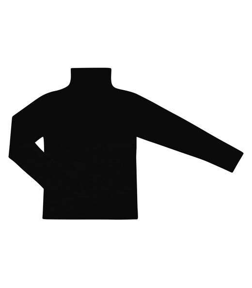 Blusa Manga Longa Infantil Gola Alta Rovitex Kids Preto