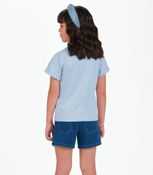 Conjunto Infantil Blusa com Shorts Trick Nick Azul