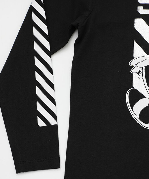 Camiseta Juvenil Manga Longa Sonic Preta