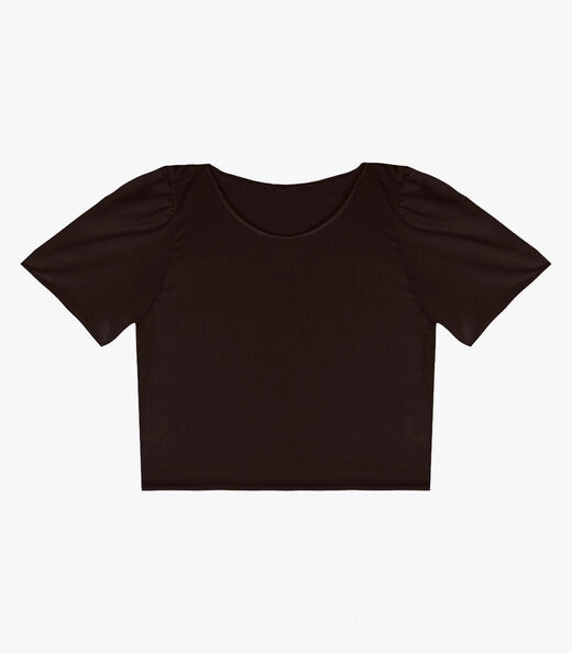 Blusa Feminina Em Malha Langui Infinita Cor Preto