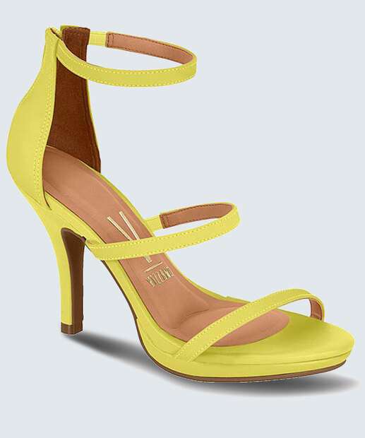 Sandália Salto Fino Feminina Tiras Vizzano 