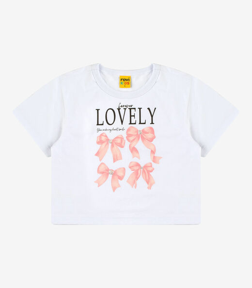 Blusa Feminina Meia Malha Rovi Kids Branco
