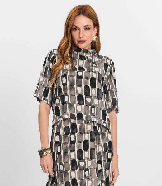 Image_Blusa Feminina Estampada Gola Alta Endless Preto