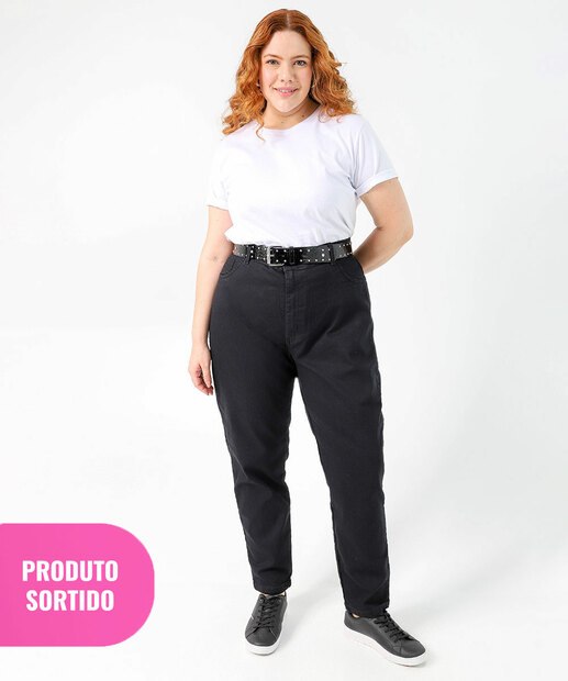 Image_Calça Plus Size Feminina Jeans Skinny Preto