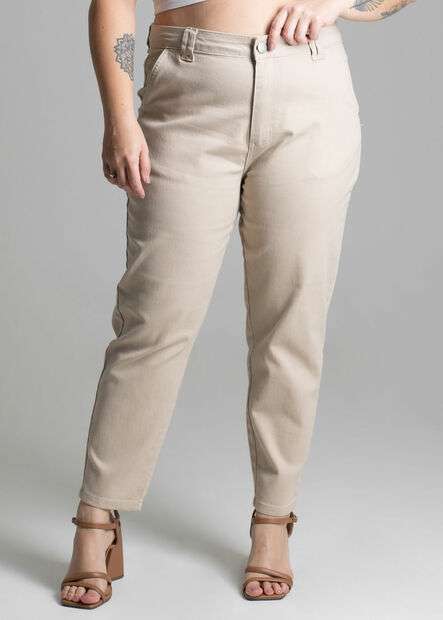 Calça Sarja Sawary Plus Size Mom -277661