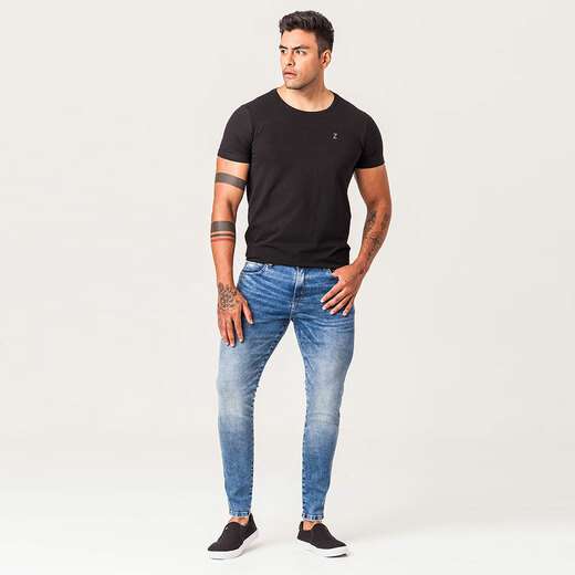 Calça Jeans Super Skinny Masculina Zune