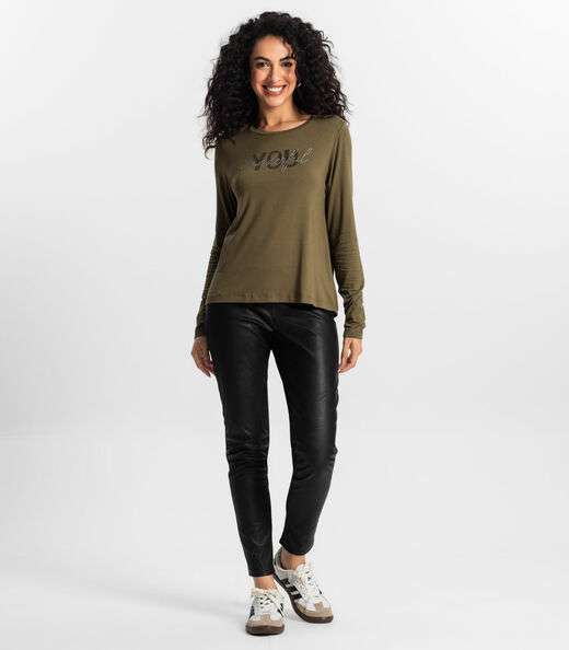 Blusa Manga Longa Feminina Rovitex Verde