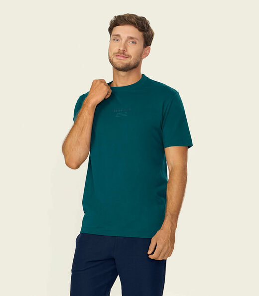 Image_Camiseta Masculina Meia Malha Com Estampa Diametro Verde