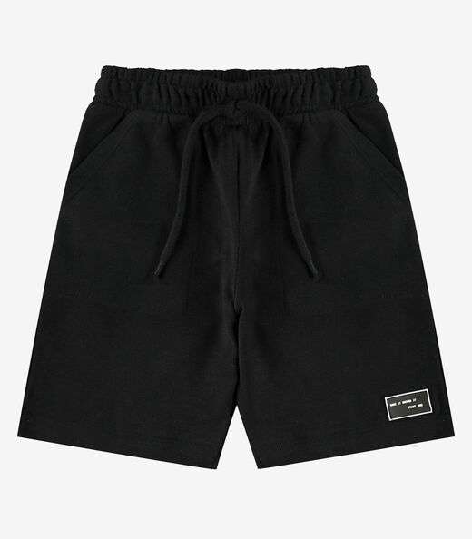 Bermuda Infantil Masculina Malhão Fruit Rovi Kids Preto