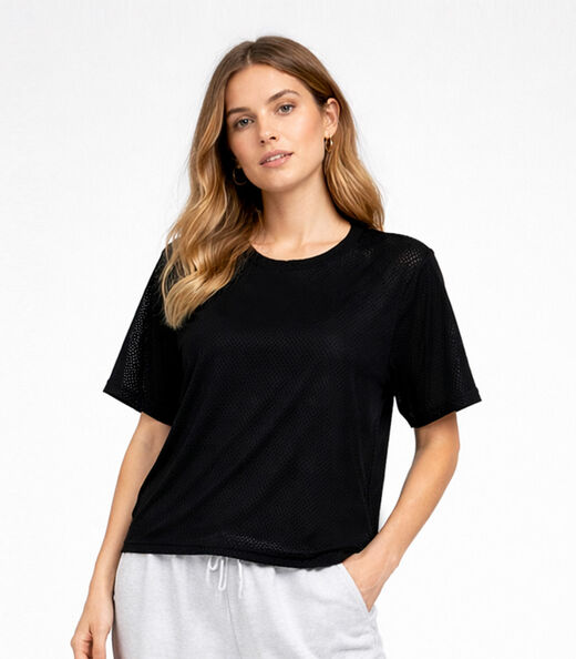 Image_Blusa Feminina Básica Com Tecido Liso Infinita Cor Preto