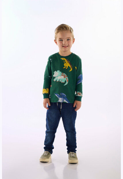 Image_Camiseta Manga Longa Mundo Dino Up Baby