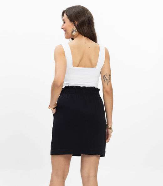 Saia Feminina em Molicotton Infinita Cor Preto