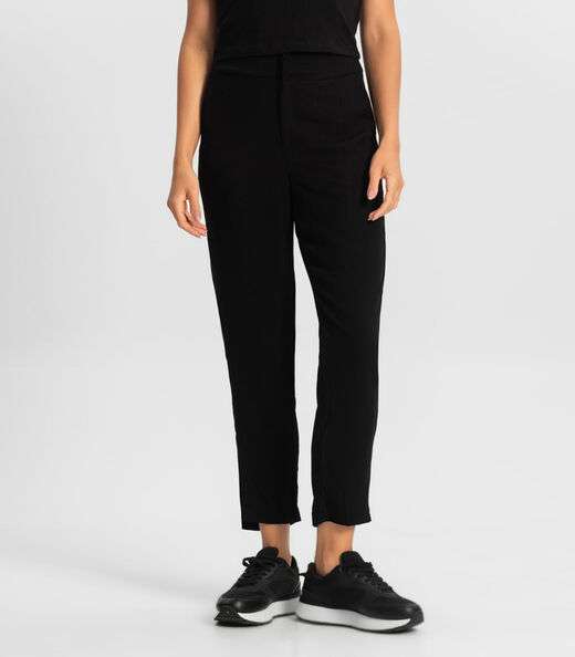 Calça Feminina em Viscose Dobby Endless Preto