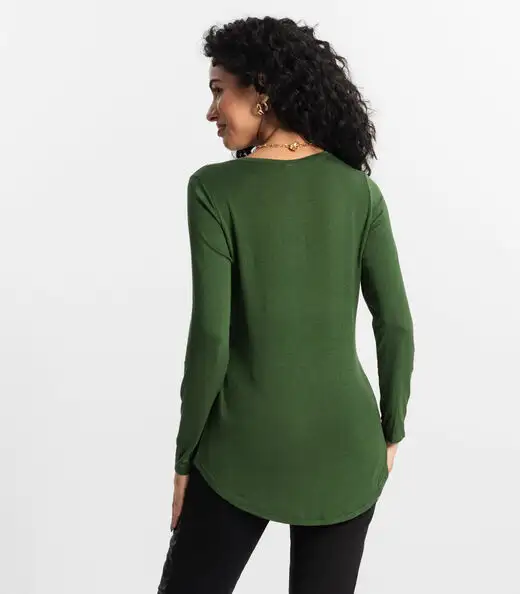 Blusa Feminina Manga Longa Rovitex Verde