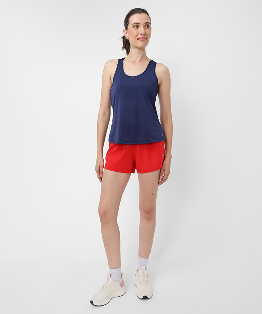 Blusa Regata Feminina Dry Fit Fitness Marisa Azul