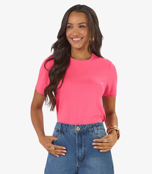 Image_Blusa Feminina Básica Visco Maquinetada Rovitex Rosa