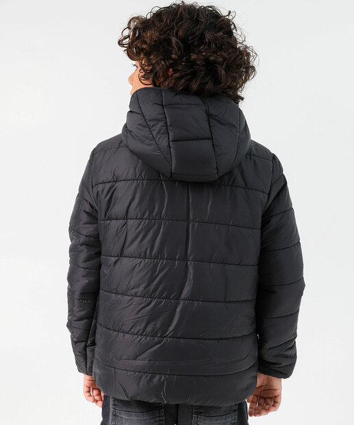 Jaqueta Infantil Masculina Puffer Marisa Preta Tam 10 ao 16