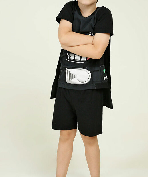 Pijama Infantil Fantasia Darth Vader Disney Tam 4 a 10