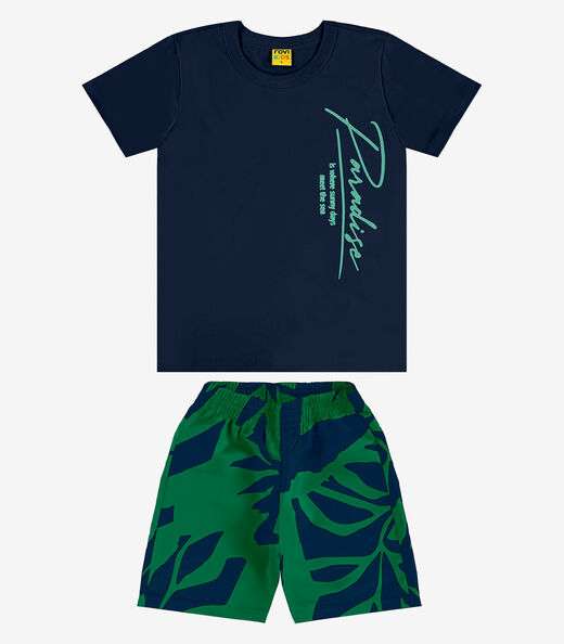 Image_Conjunto Infantil Camiseta Com Bermuda Rovi Kids Azul