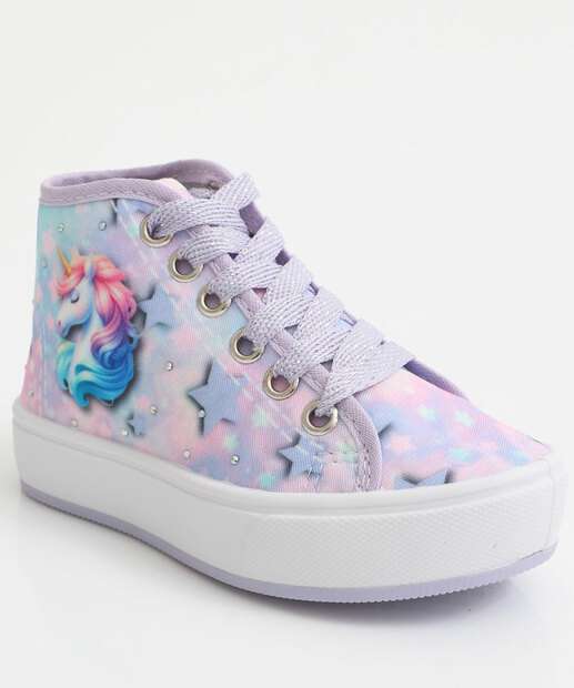 Image_Tênis Infantil Casual Estampado Ortobessa Lilás