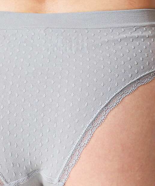 Kit 2 Calcinhas Biquíni Recorte Renda Marisa Preta