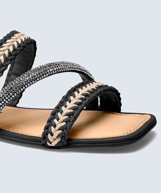 Rasteirinha Feminina Trançada Dakota