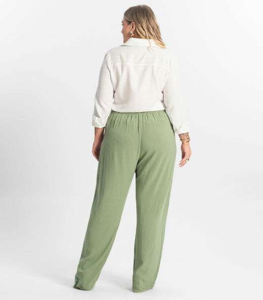 Calça Feminina Reta Secret Glam Verde