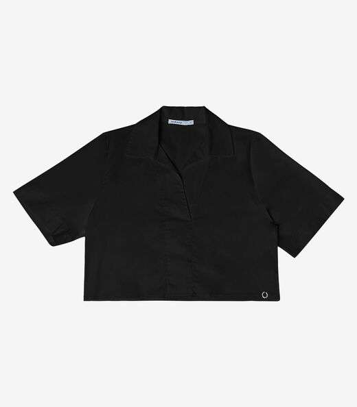 Camisa Cropped Endless Preto