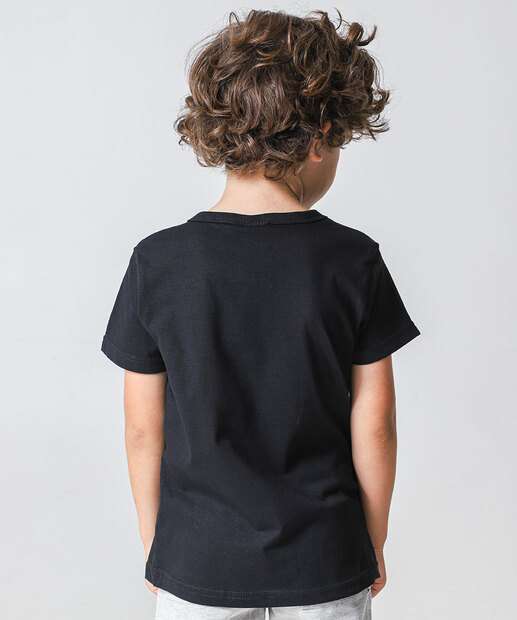 Camiseta Infantil Homem Aranha Marvel Tam 4 a 10 Preta