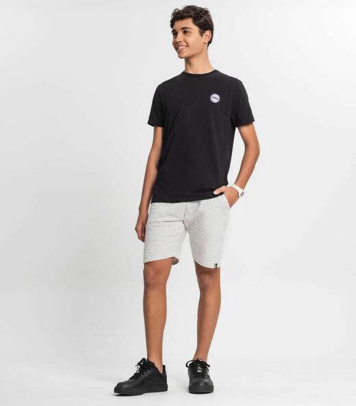 Camiseta Juvenil Menino Minty Preto