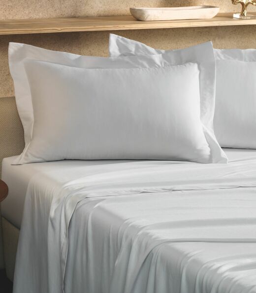 Fronha Toque Acetinado Com 3 Abas Altenburg Branco