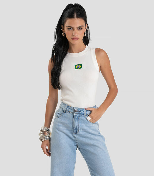 Image_Regata Feminina em Ribana Canelada Brasil Dianna Bege