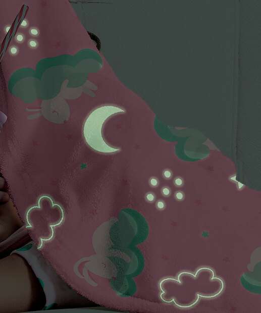 Manta Infantil Fleece Dupla Face Kids Glow Lepper 1 Peça