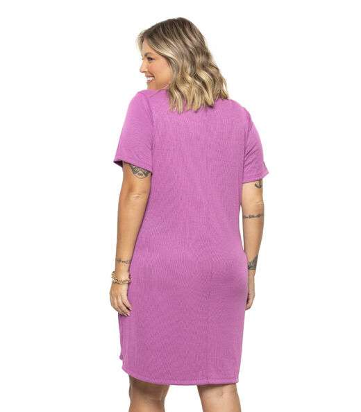Vestido Plus Size Ribana Secret Glam Roxo