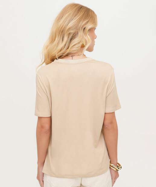 Blusa Feminina Lisa Manga Curta Marisa