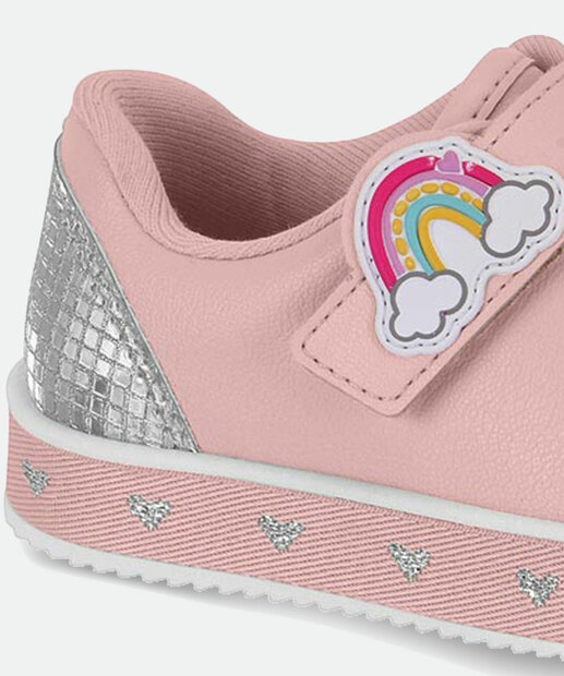 Tênis Infantil Casual Recorte Metalizado Molekinha
