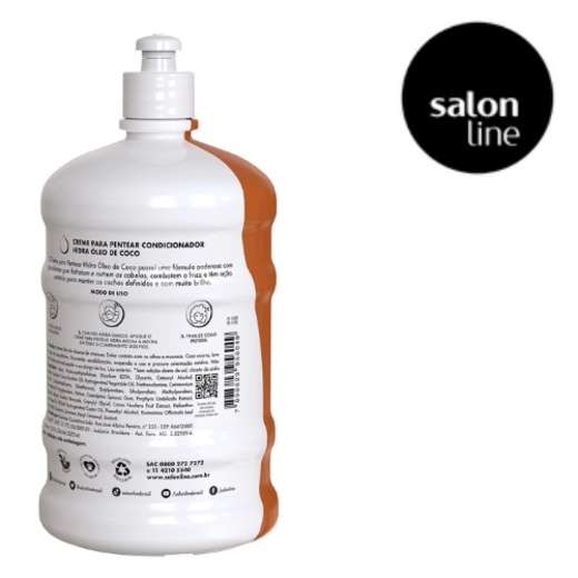 Creme para Pentear Salon Line Óleo de Coco e Colágeno Vegetal Hidra 1l