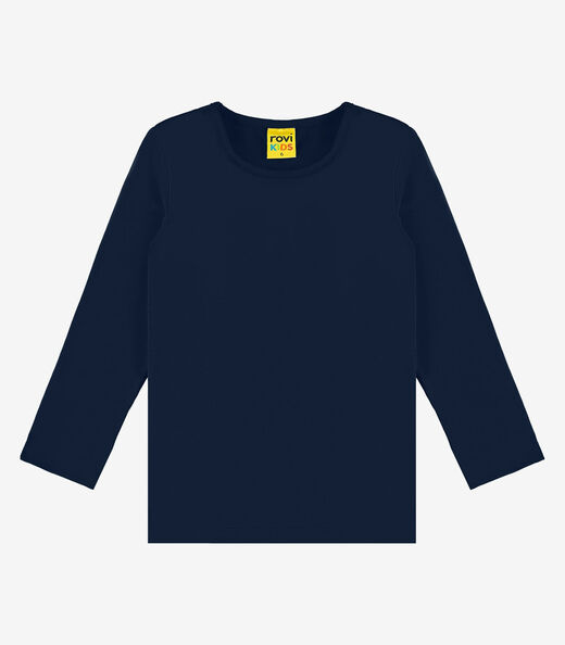 Image_Camiseta Menina Manga Longa Térmica Rovi Kids Azul