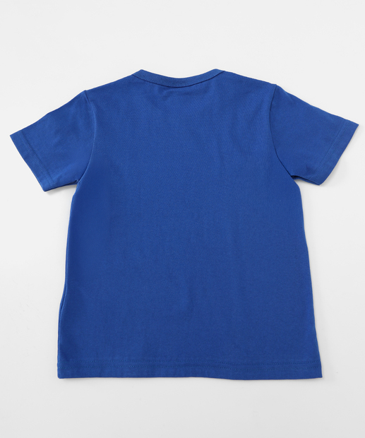 Camiseta Infantil Manga Curta Sonic Tam 4 a 10 Azul