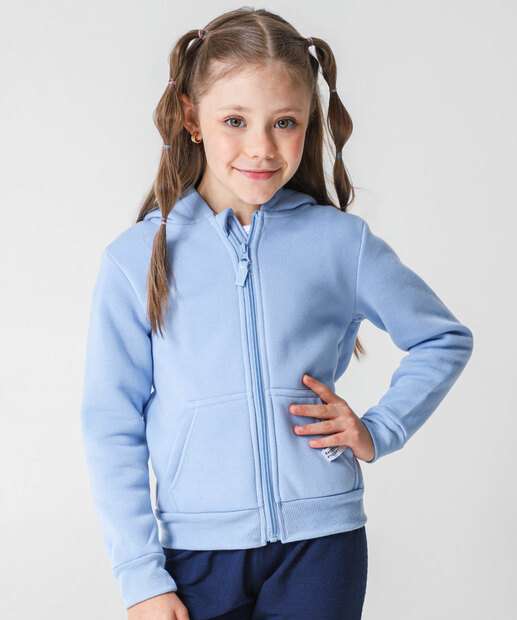 Image_Casaco Infantil Moletom Flanelado Marisa Tam 4 a 10 Azul