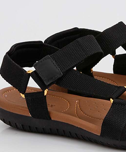 Sandália Feminina Rasteira Tiras Conforto Usaflex