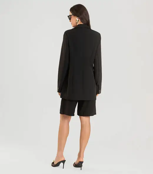 Blazer Oversized Feminino Dianna Preto
