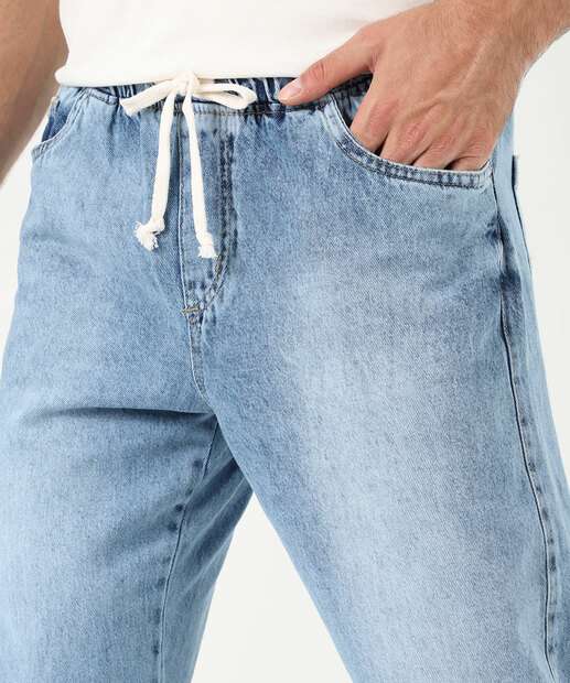 Calça Masculina Jeans Jogger Bolsos