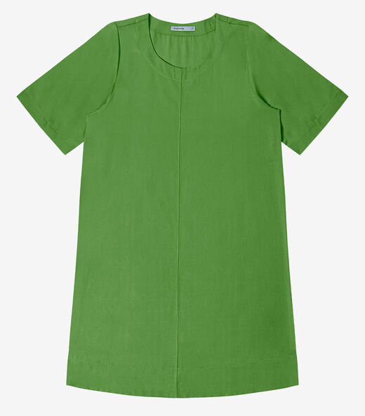 Vestido Curto Feminino Gola Redonda Endless Verde
